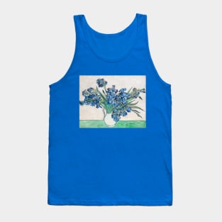 Vase with Irises by Vincent van Gogh Tank Top